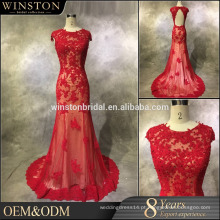 2016 New Fashion Real Photo beaded sweetheart backless vestidos de noite com inspiração asiática